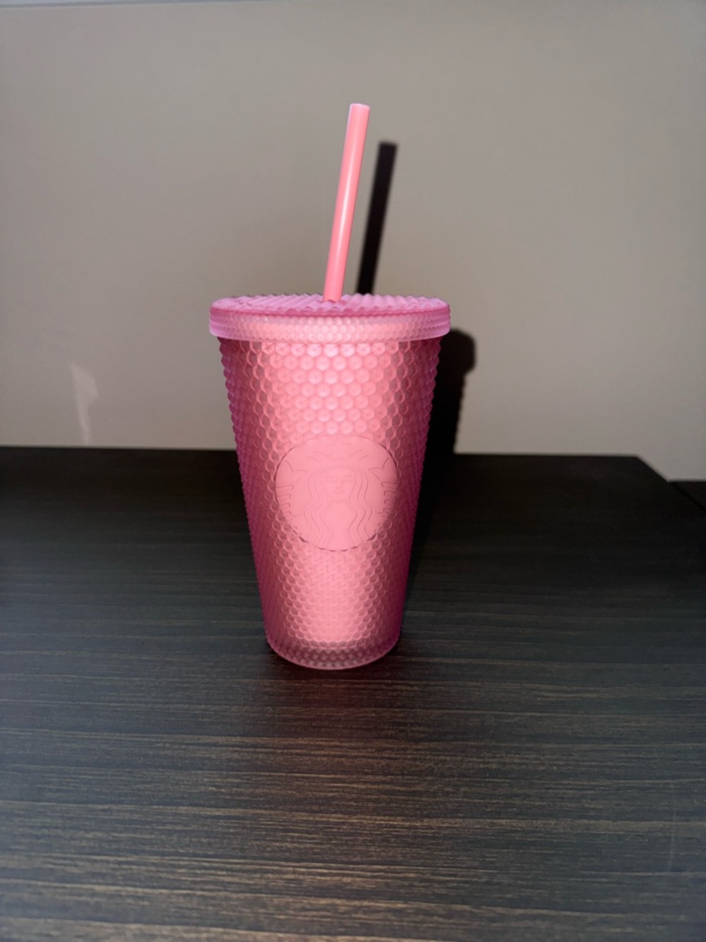 Starbucks Light Pink Studded Siren Logo Tumbler 16 oz